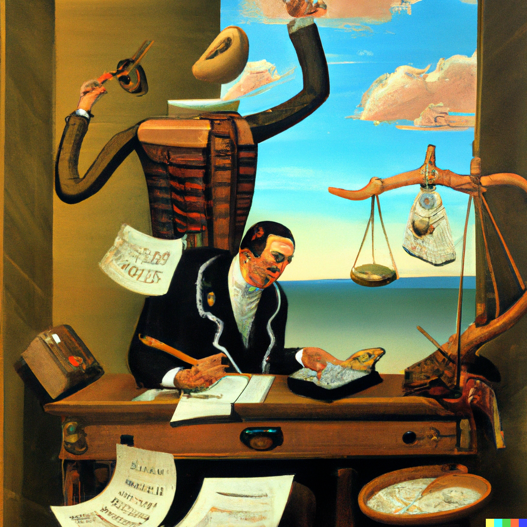 "The Accountant" by Salvador Dali