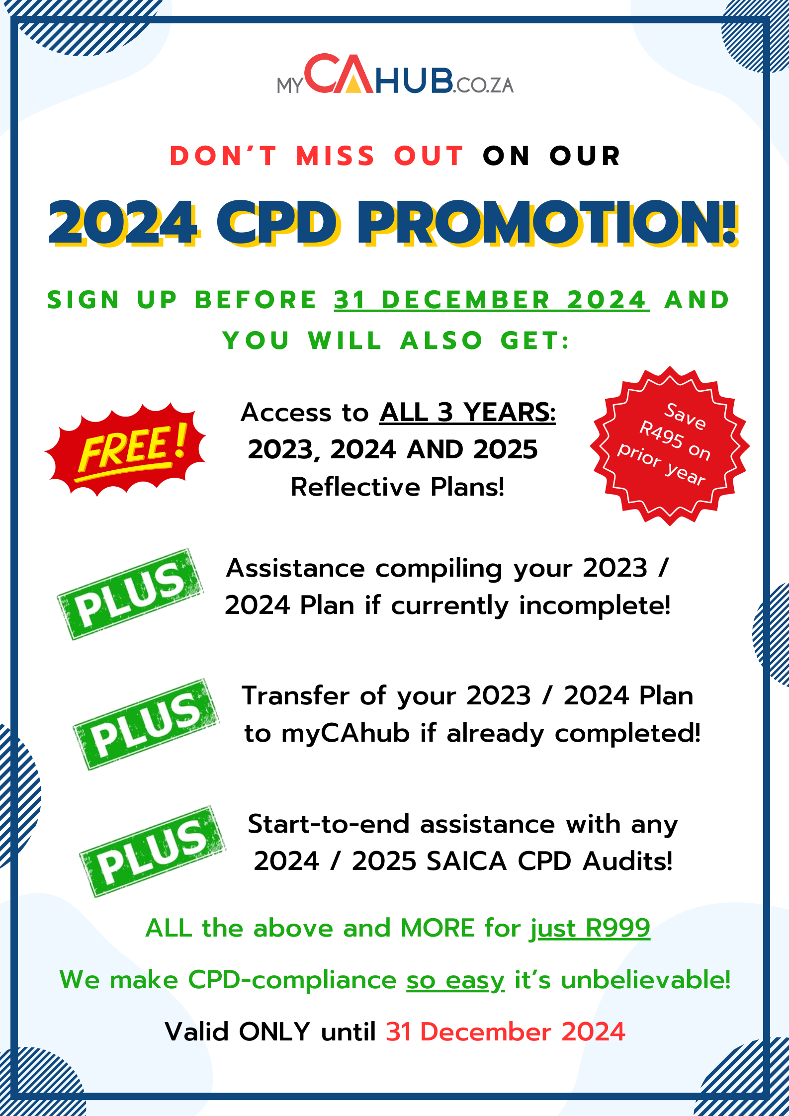 myCAhub 2024 Year-end CPD Promotion