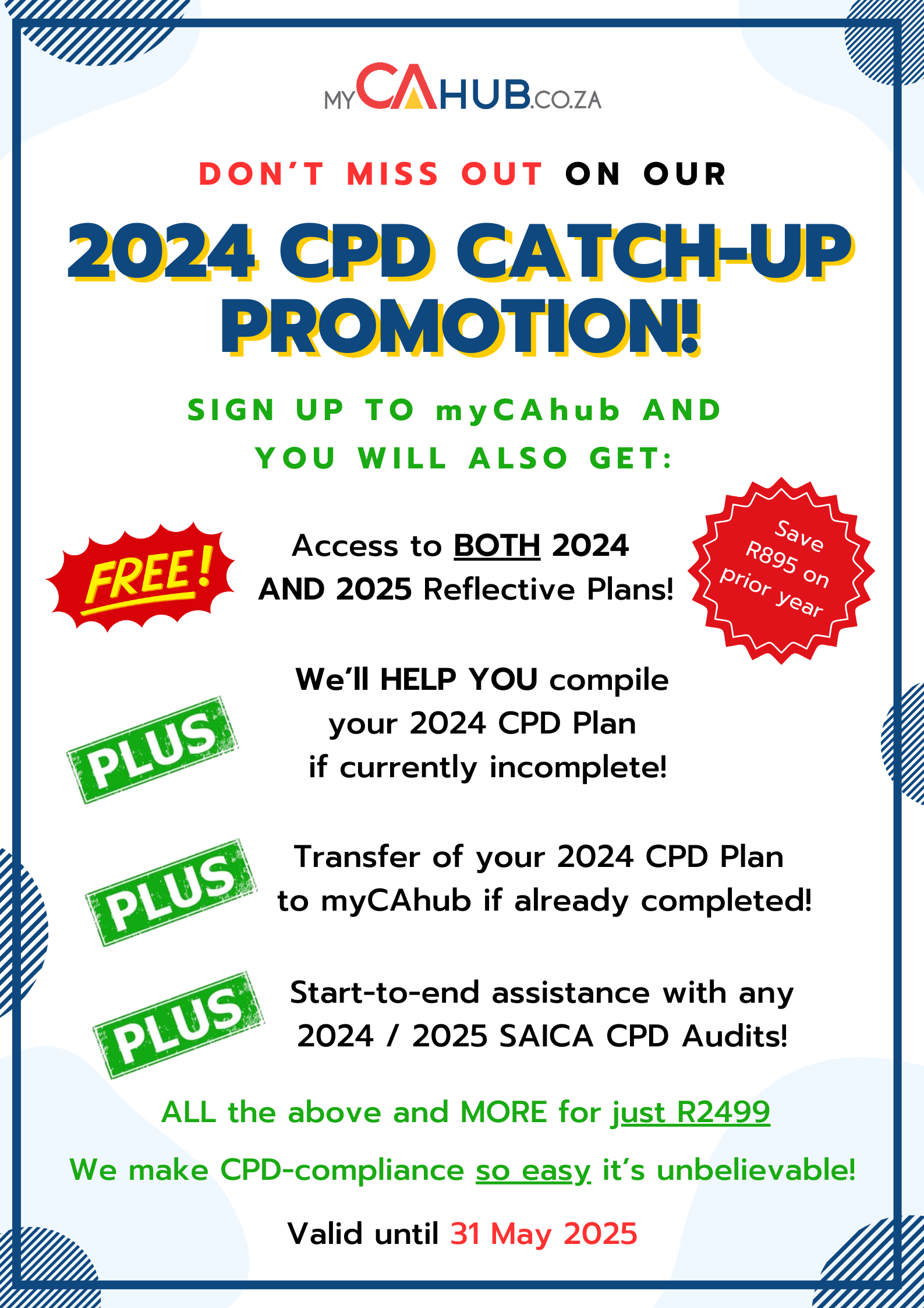 May 2025 CPD Assistance Promotion