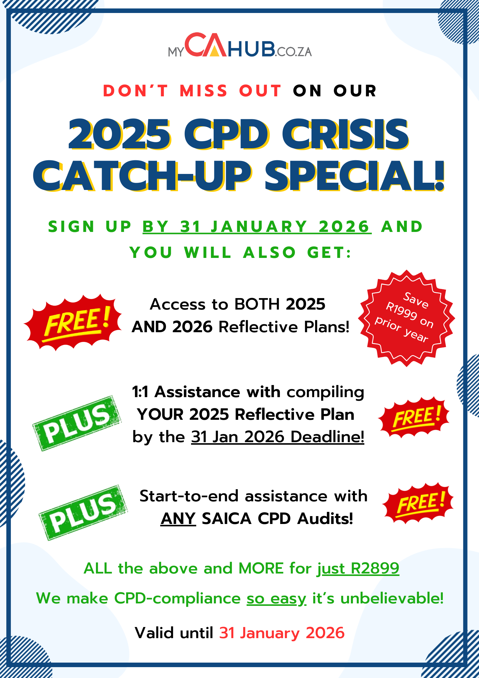 2025 CPD Crisis Catch-up Promotion